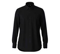 BOSS Mens P-HANK-s-kent-C1-222 Performance-Stretch Slim-fit Shirt in Cotton-Blend Jersey Black