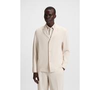 BOSS Packable relaxed-fit overshirt in performance-stretch fabric - Style P-Carper-WG-PK-253F, 50543565 White 46R