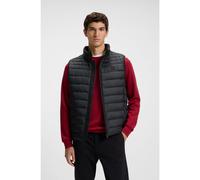 BOSS Packable slim-fit gilet with water-repellent mixed quilting - Style Odeno2, 50549243 Black 46R
