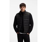 BOSS Padded gilet with a protective stand collar - Style H-Cenito, 50518375 Black 44R