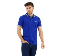Boss Mens Green Paddy Curved Polo - Blue, Size: Large Cotton - Size Large