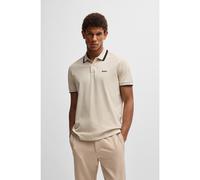 BOSS Paddy active polo shirt with contrast stripes - Style Paddy AP Heritage, 50538101 Light Beige XXL