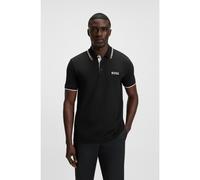 BOSS Paddy Cotton-blend polo shirt with contrast logos - Style Paddy Pro, 50469102 Black L