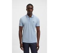 BOSS Mens Paddy Contrast-Logo Paddy Polo Shirt in Cotton piqué