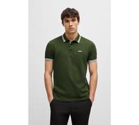BOSS Paddy polo shirt in cotton piqué with logo undercollar - Style Paddy, 50469055 Dark Green XXL