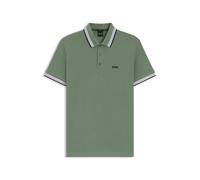 BOSS Paddy polo shirt in cotton piqué with logo undercollar - Style Paddy, 50469055 Green 5XL