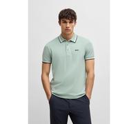 BOSS Paddy polo shirt in cotton piqué with logo undercollar - Style Paddy, 50469055 Light Green L