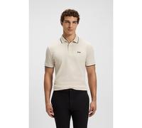 BOSS Paddy polo shirt in cotton piqué with logo undercollar - Style Paddy, 50469055 Natural XXL