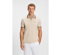 BOSS Paddy active polo shirt with contrast stripes - Style Paddy AP Heritage, 50538101 Light Beige XXL