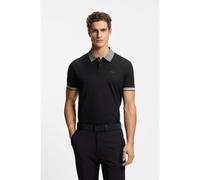 BOSS Paddy polo shirt in stretch cotton with moisture management - Style PL_GOC Chip Paddy, 50554583 Black XXL
