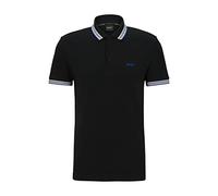BOSS Paddy Regular Fit Tipped Polo Shirt, Black, Size 2Xl, Men Black