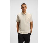 BOSS Paddy polo shirt with hopsack panelling - Style Paddy Glamping, 50537522 Light Beige L