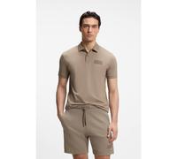 BOSS Paddy polo shirt with structured logo patch - Style Paddy Structure, 50565163 Light Brown S