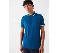 BOSS Paddy Regular Fit Polo Shirt - Blue, Blue, Size S, Men Blue