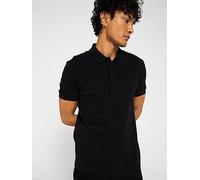 BOSS Paddy Regular Fit Tipped Polo Shirt, Black, Size M, Men Black