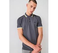 Boss Paddy 10241663 Short Sleeve Polo Grey L Men