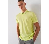 BOSS Paddy Regular Fit Tipping Polo Shirt - Green, Green, Size M, Men Green