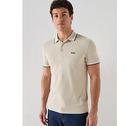 Boss Paddy 10241663 Short Sleeve Polo Beige 3XL Men