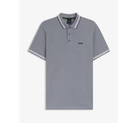 BOSS Mens Polo Shirt Short Sleeve Lifestyle Cotton Dark Grey XL