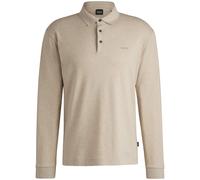 BOSS PADO 30 INTERLOCK-COTTON LONG SLEEVE POLO SHIRT