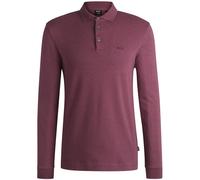 BOSS PADO 30 INTERLOCK-COTTON LONG SLEEVE POLO SHIRT