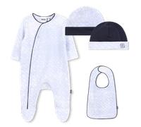 Boss - Pajama, Bib And Hat Set - Pale Blue - Boy - 6 Months