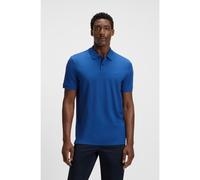 BOSS Pallas polo shirt in cotton piqué with logo details - Style Pallas, 50468362 Blue S
