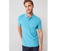BOSS Pallas Regular Cotton Pique Polo Shirt - Light Blue, Light Blue, Size M, Men Light Blue