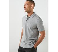 BOSS Pallas Short Sleeve Polo, Grey, Size S, Men Grey