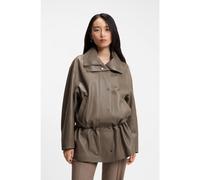 BOSS Parka-style jacket in leather - Style Saloro, 50564791 Brown 16