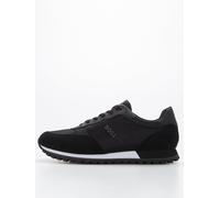 BOSS Parkour Mix Fabric Runner Trainers, Black, Size 11, Men Black
