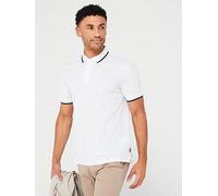 BOSS Parlay 190 Regular Fit Short Sleeve Polo Shirt, White, Size Xl, Men White