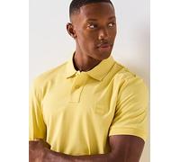 BOSS Passenger Slim Fit Tonal Patch Logo Polo Shirt - Yellow, Yellow, Size Xl, Men Yellow