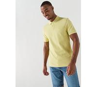BOSS Passenger Tonal Patch Logo Polo Shirt, Dark Yellow, Size M, Men Dark Yellow