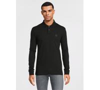 BOSS Passerby Slim Fit Long Sleeve Polo Shirt, Black, Size 5Xl, Men Black