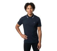 BOSS Cotton-piqué polo shirt with contrast collar stripe - Style Passerford, 50566185 Dark Blue M