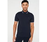 BOSS Passertip Slim Fit Short Sleeve Polo Shirt, Dark Blue, Size 4Xl, Men Dark Blue