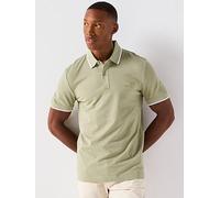 BOSS Passertip Slim Fit Short Sleeve Polo Shirt - Green, Green, Size 2Xl, Men Green