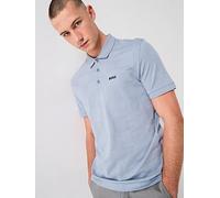 BOSS Patteo All Over Jacquard Regular Fit Polo Shirt - Light Grey, Light Grey, Size L, Men Light Grey