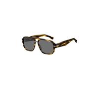 BOSS Patterned-acetate sunglasses with silver-tone details - Style BOSS 1718/SKVI572K, 58138198 Brown pcs.