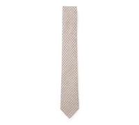 BOSS Patterned tie in cotton and wool - Style C-TIE 7.5 CM-251, 50556278 Beige Patterned pcs.