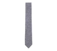 BOSS Patterned tie in cotton and wool - Style C-TIE 7.5 CM-251, 50556278 Blue Patterned pcs.