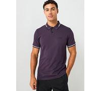 BOSS Paul Slim Fit Polo Shirt - Purple, Purple, Size L, Men Purple