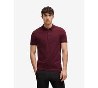 BOSS Paule Logo Short Sleeve Polo shirt dark red - XL