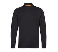 BOSS Interlock Regular Fit Long Sleeve Polo Shirt - Black, Black, Size M, Men Black