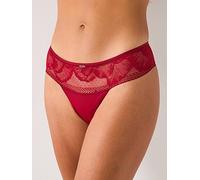 BOSS Peony Lace Thong, Red, Size Xl, Women Red