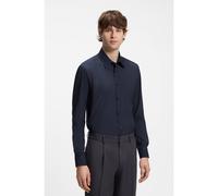 BOSS Performance regular-fit shirt with micro pattern - Style P-LIAM-K-F-263, 50567145 Dark Blue XL