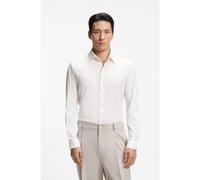 BOSS Performance regular-fit shirt with micro pattern - Style P-LIAM-K-F-263, 50567145 Natural S