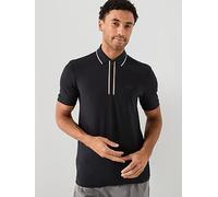 BOSS Philix 1/4 Zip Polo Shirt, Navy, Size M, Men Navy