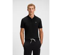 BOSS Pima-cotton polo shirt with Double B monogram - Style Polo Future, 50543891 Black M